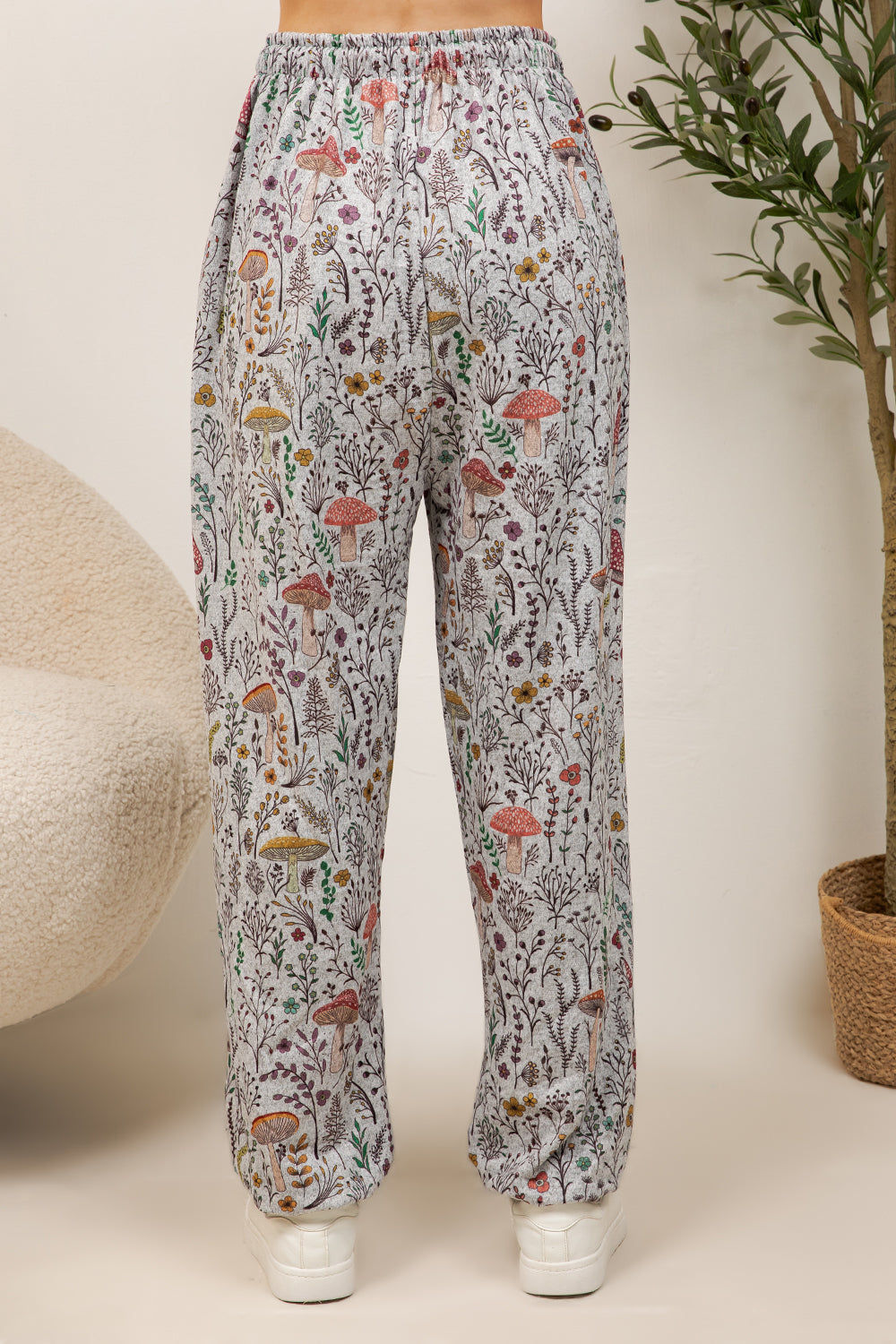 Floral Mushroom Jogger Pant