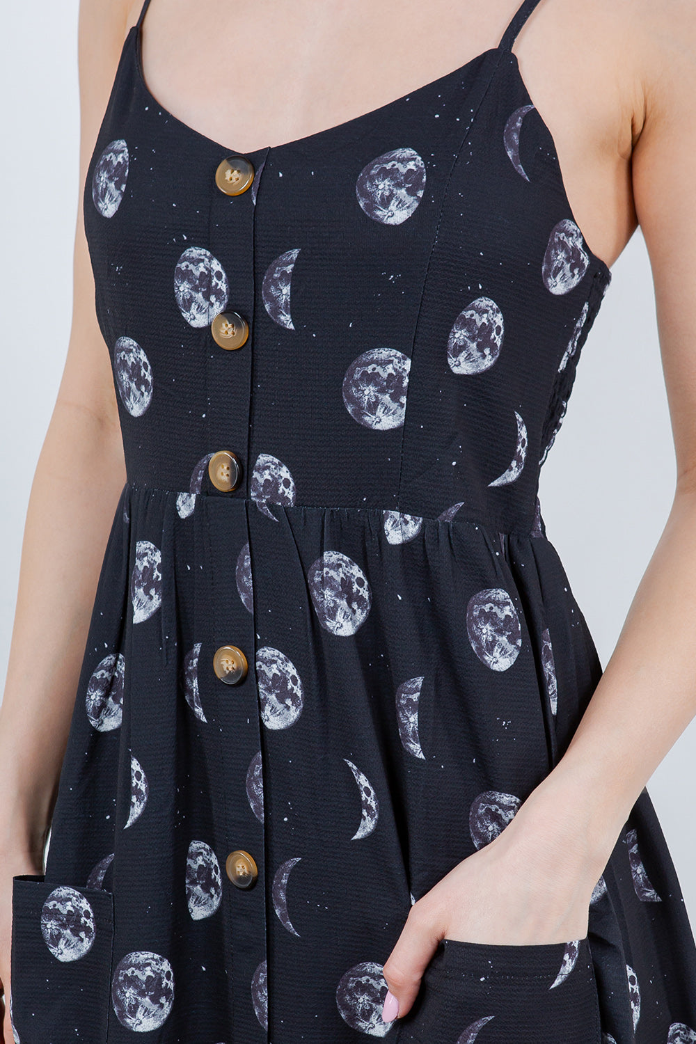 Moon Maxi Dress with Spaghetti Strap Dress