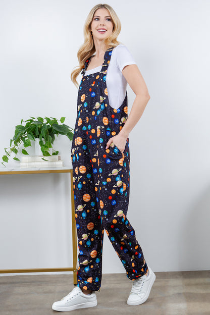 Planets Overall Jumpsuit