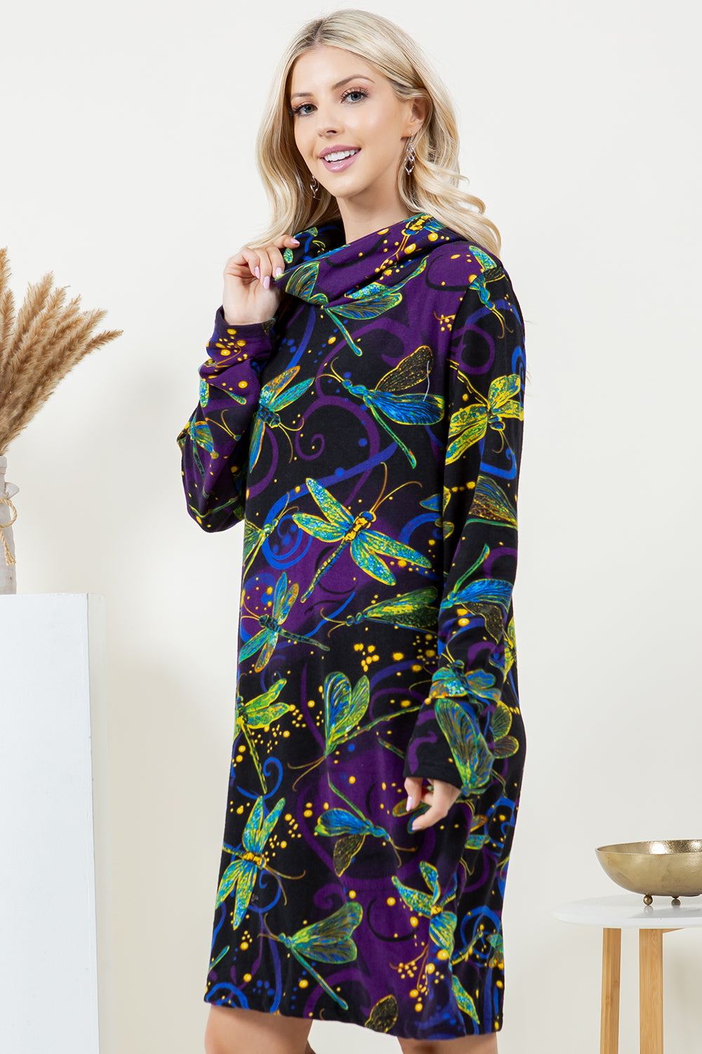Magical Dragonfly Winter Tunic Dress