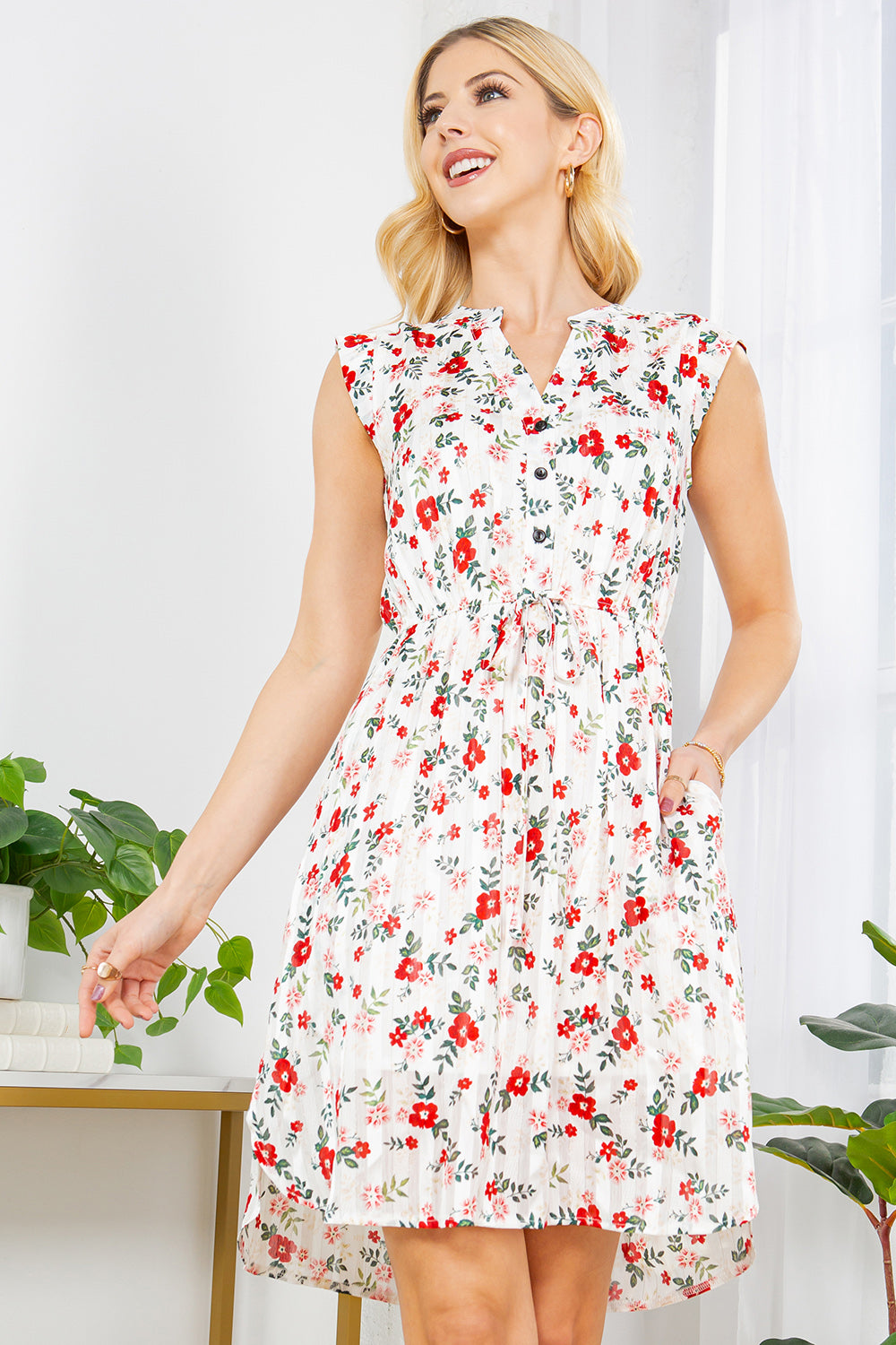 Floral With Sparkly Summer Dress