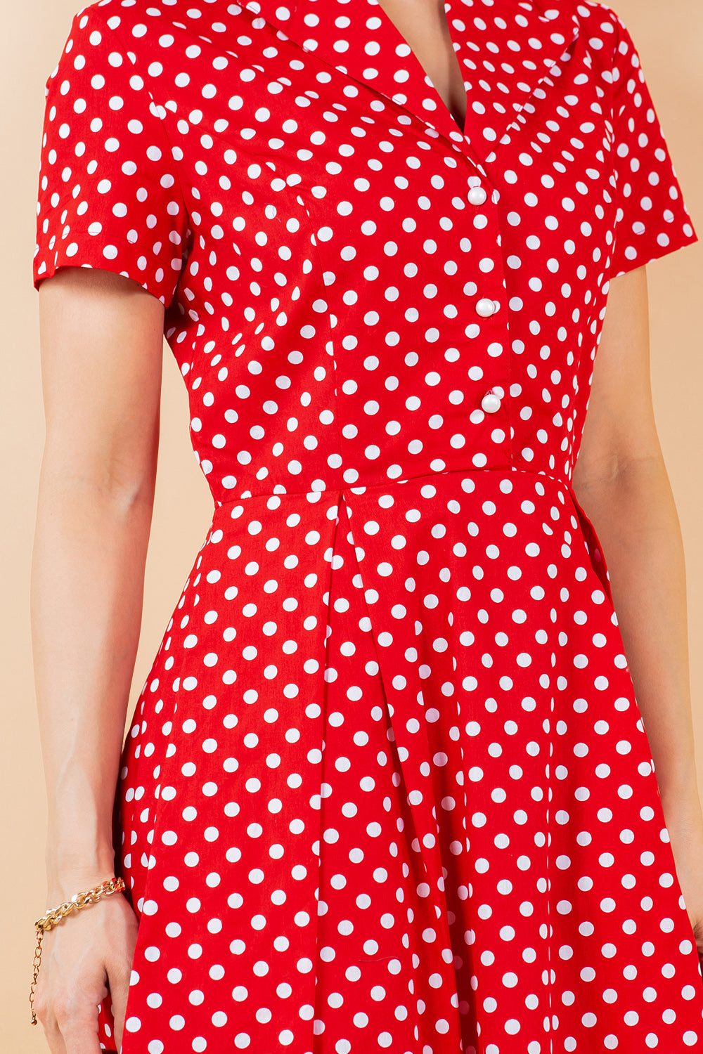 Polka Dot Fit and Flare Dress