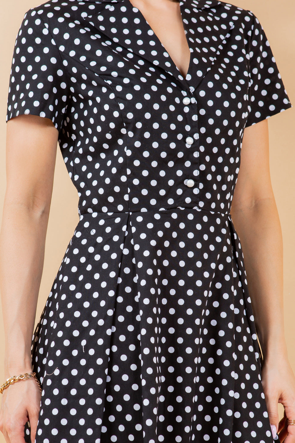 Polka Dot Fit and Flare Dress