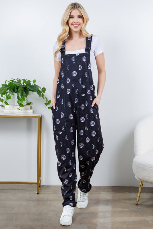 Phases of Moon Overall Jumpsuit
