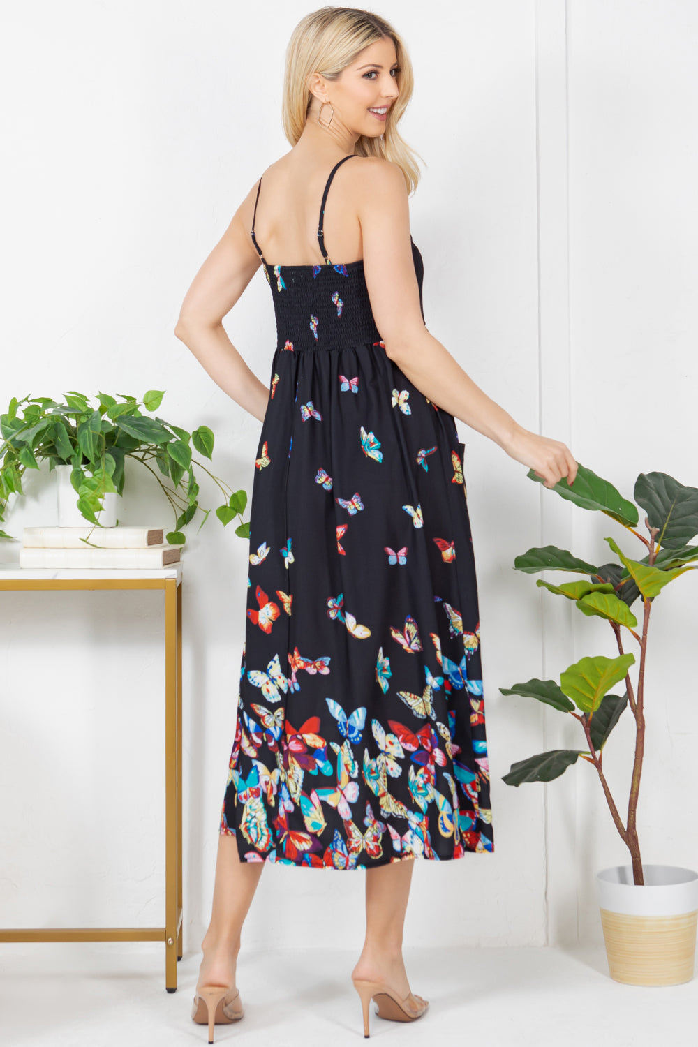 Colorful Butterfly Cami Dress