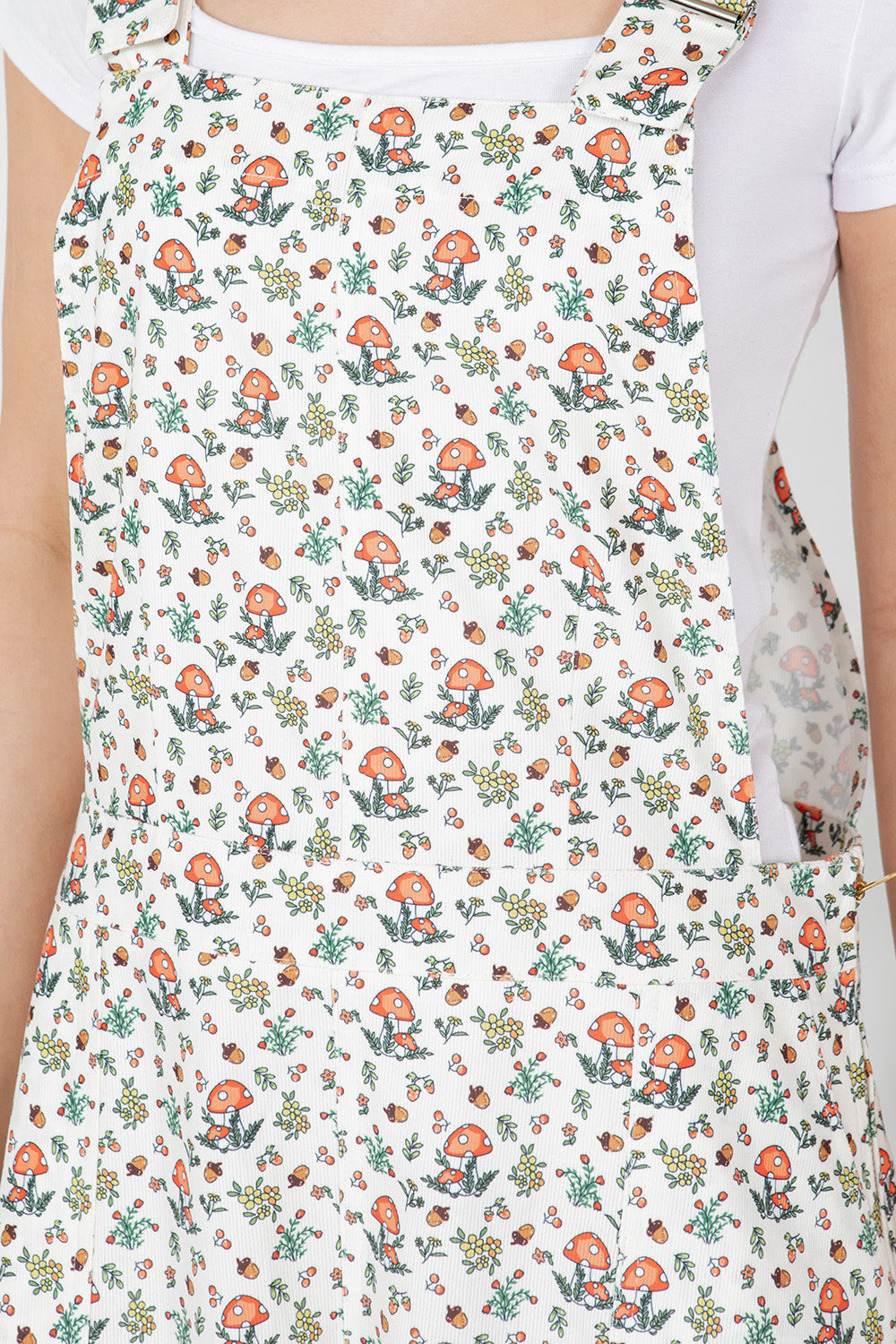 Mushroom With Acorn Print Skirtall