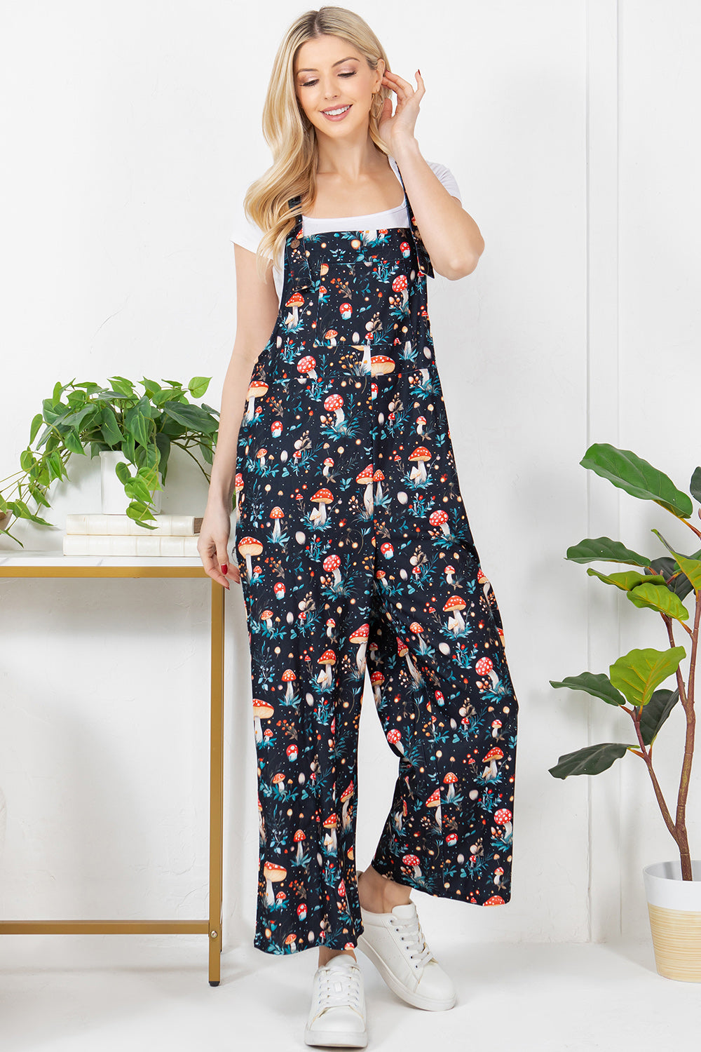 Dreamy Mushroom Corduroy Overall
