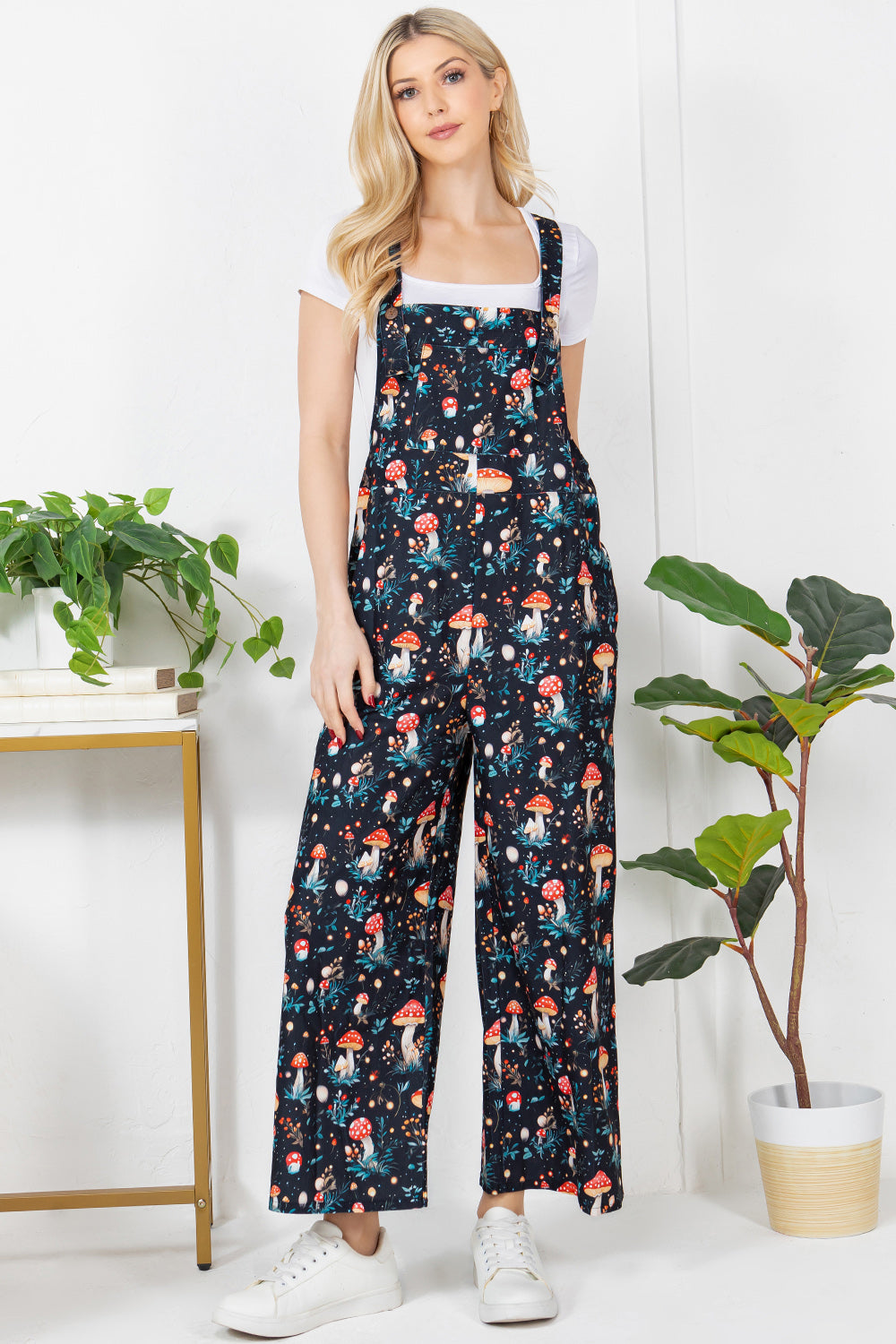 Dreamy Mushroom Corduroy Overall