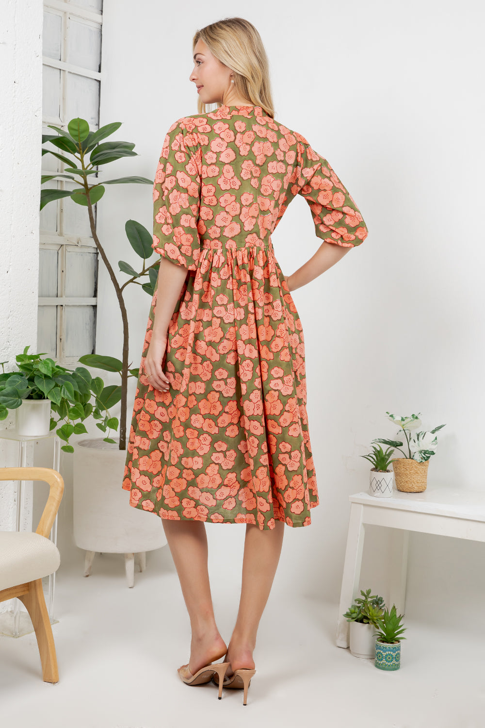 Hand Block Print Cotton Dress