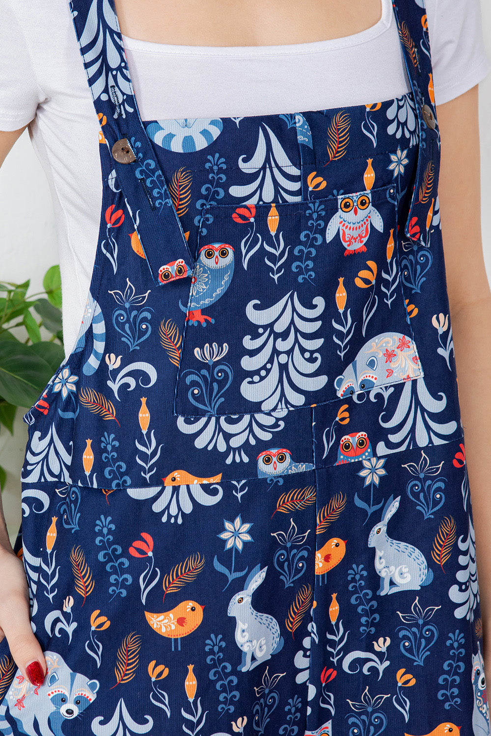 Racoon & Friend Corduroy Overall