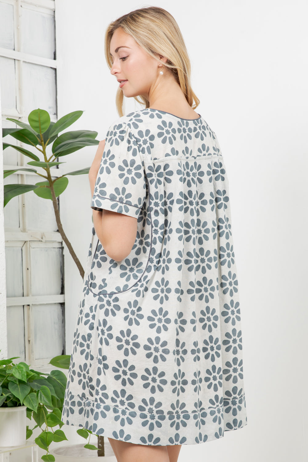 Hand Block Print Cotton Dress