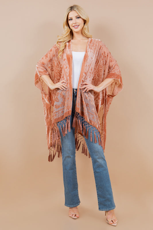 Vintage Velvet Kimono