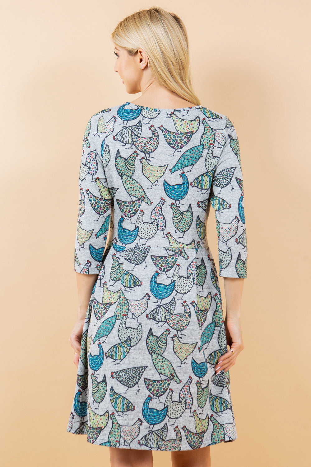 Retro Chicken Tunic Dress - Plus Size