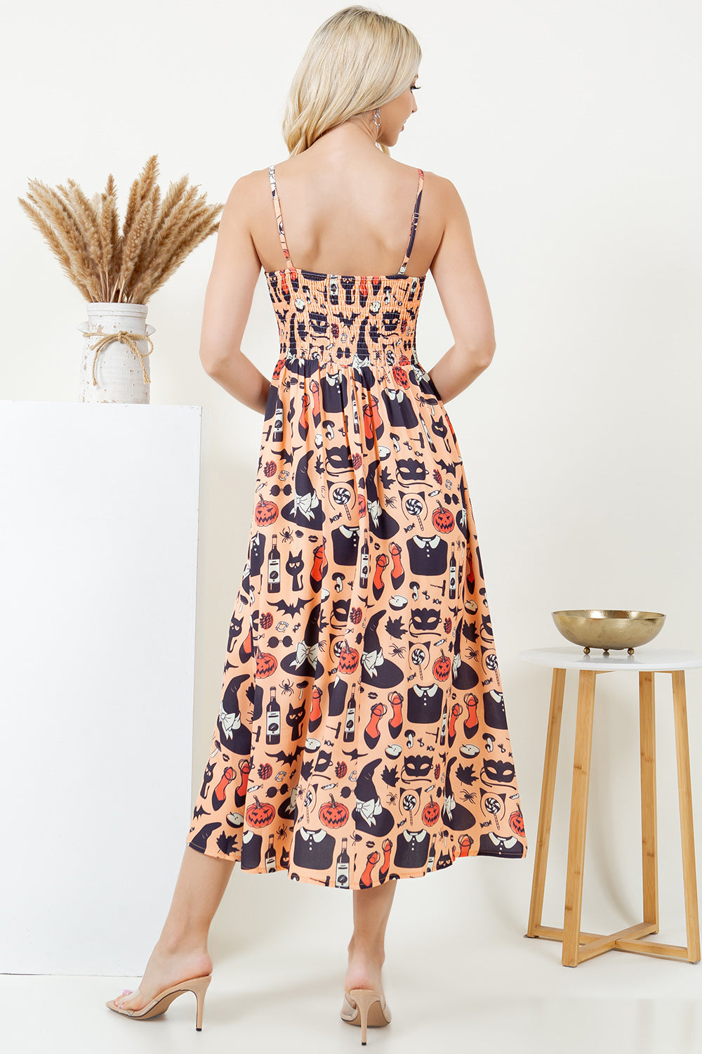 Halloween Theme Long Cami Dress