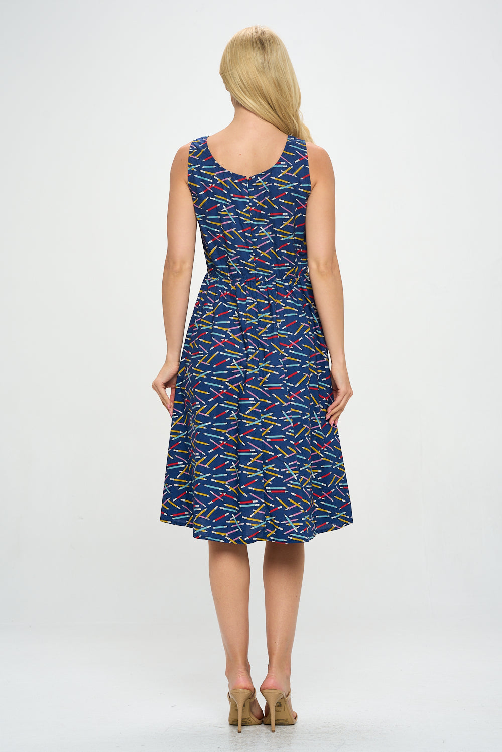 Retro Pencils Tank Dress