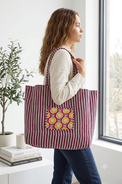 Quilted Tote Bag