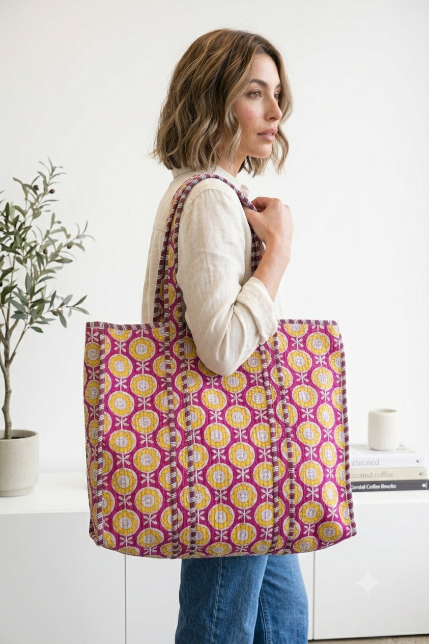 Quilted Tote Bag