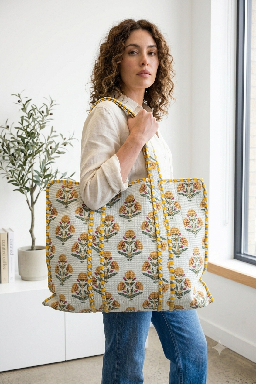 Quilted Tote Bag