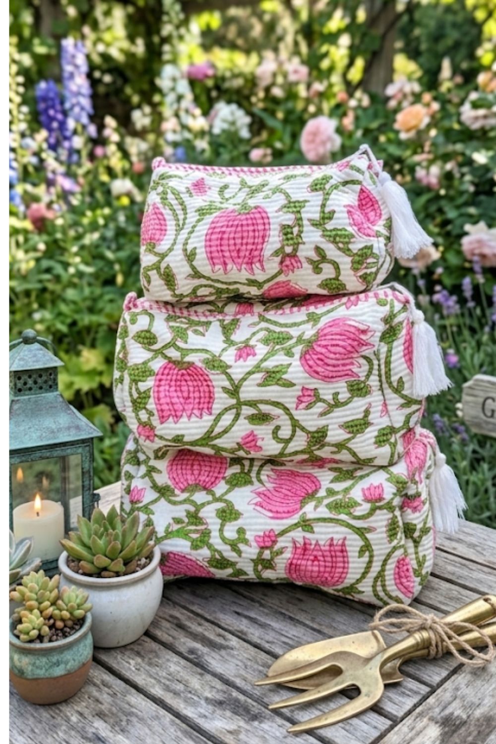 Quilted Makeup/Toiletry Bag