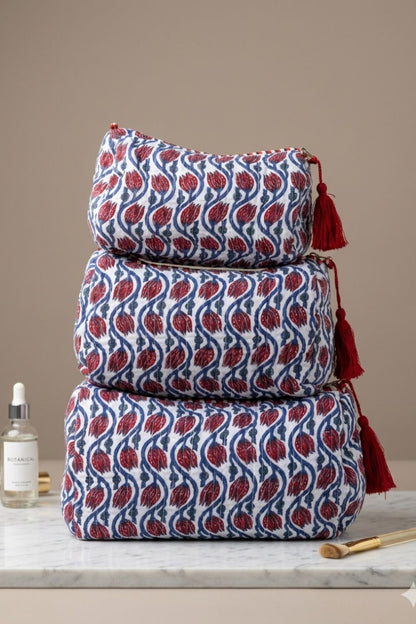 Quilted Makeup/Toiletry Bag