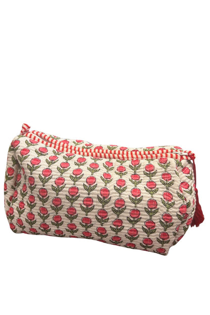 Quilted Makeup/Toiletry Bag