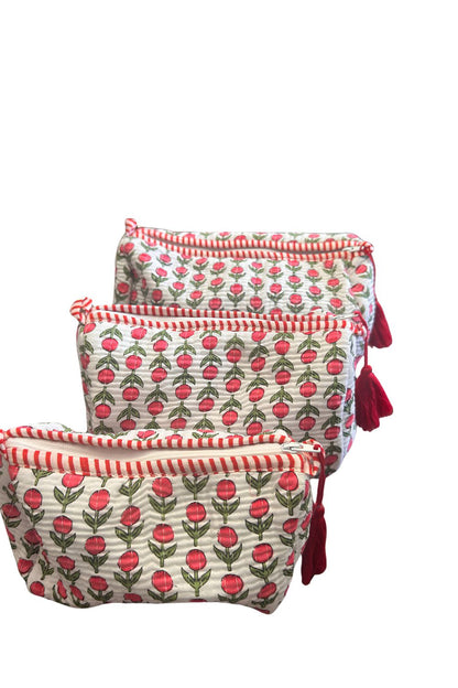 Quilted Makeup/Toiletry Bag