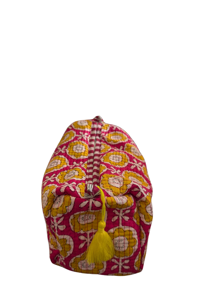 Quilted Makeup/Toiletry Bag