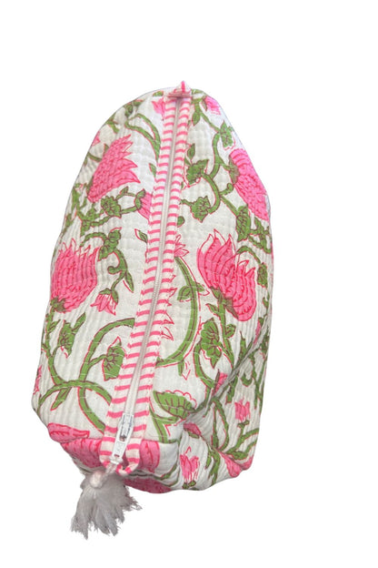 Quilted Makeup/Toiletry Bag