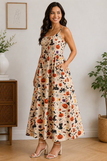 Halloween Cami Maxi Dress