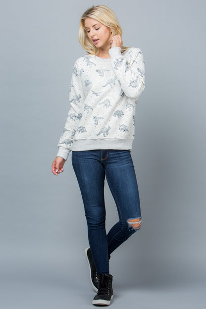 Blue Dino Sweatshirt