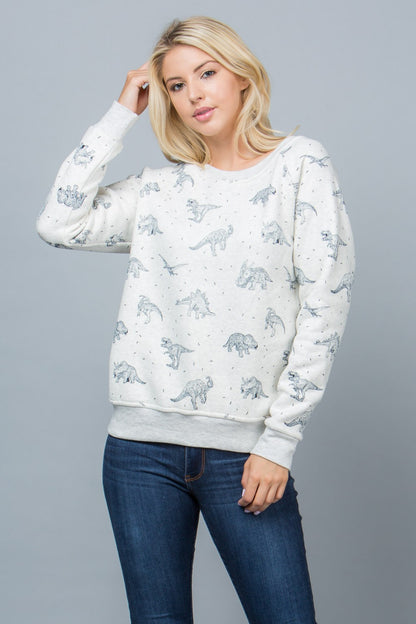 Blue Dino Sweatshirt