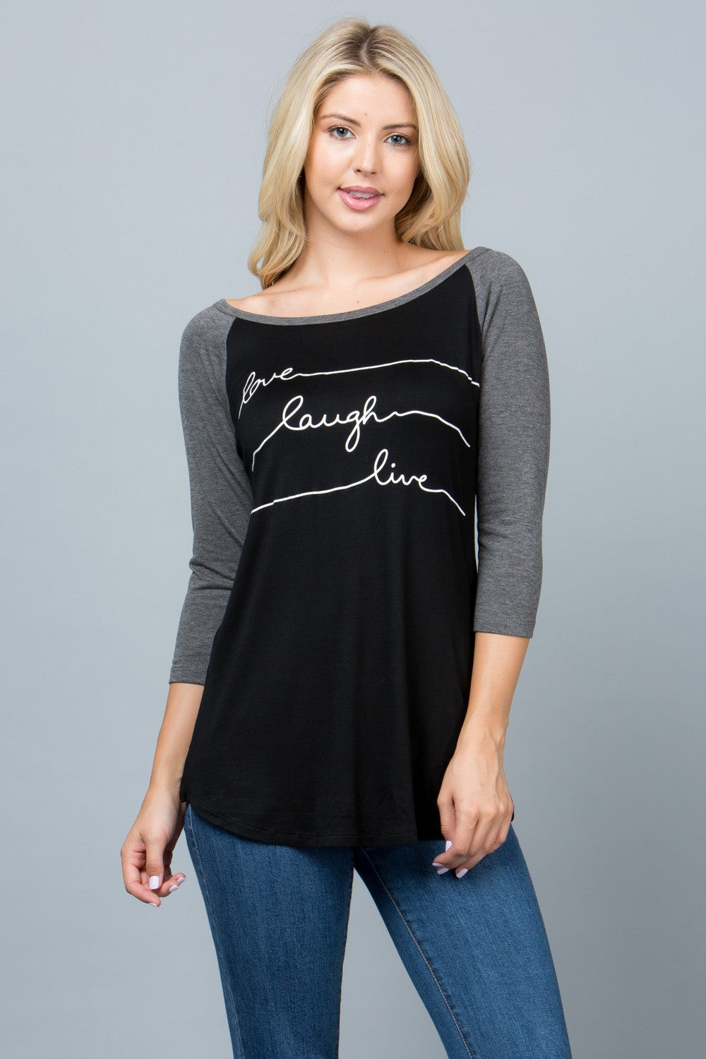 Live, Love, Laugh Raglan Shirt