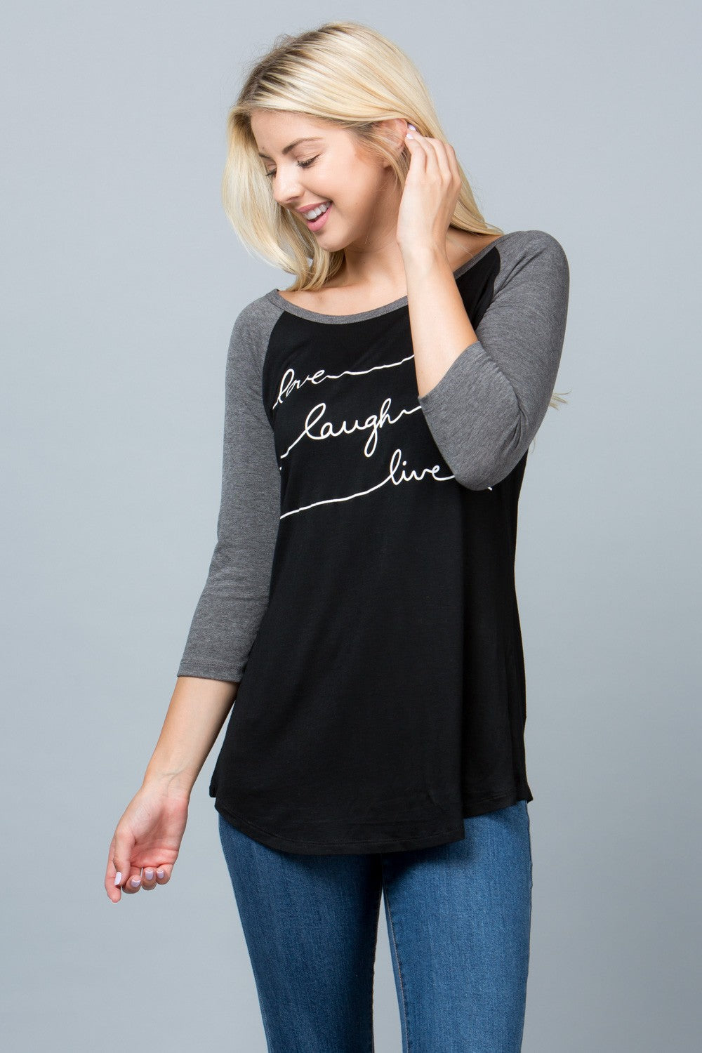 Live, Love, Laugh Raglan Shirt