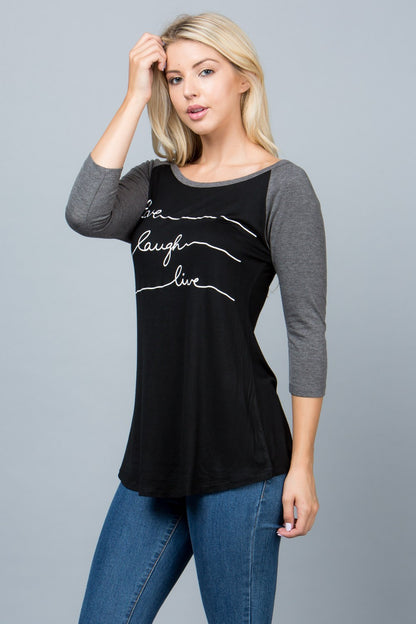 Live, Love, Laugh Raglan Shirt