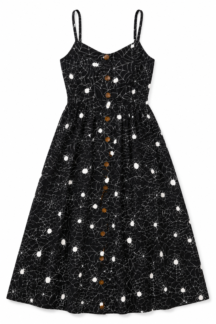 Spider Web Cami Maxi Dress