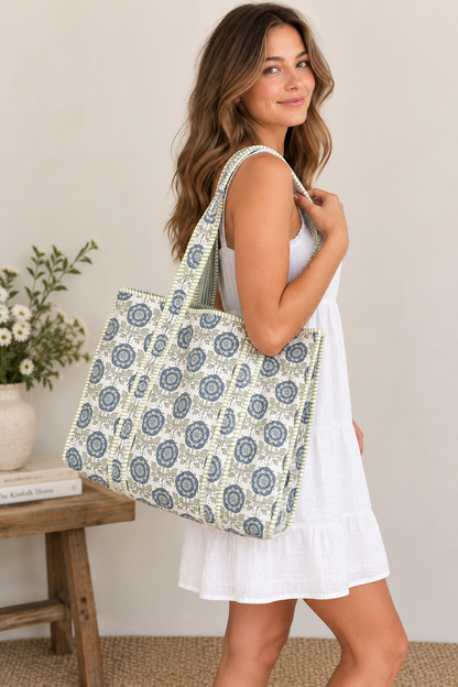 Quilted Tote Bag