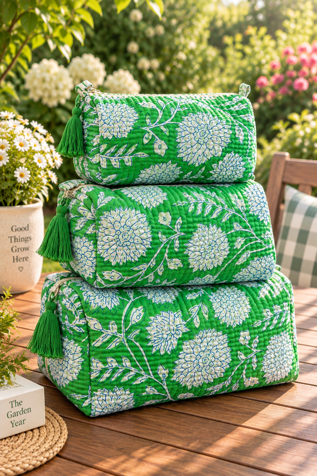 Quilted Makeup/Toiletry Bag
