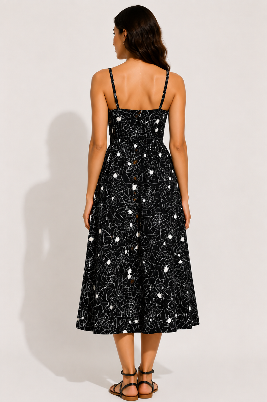 Spider Web Cami Maxi Dress