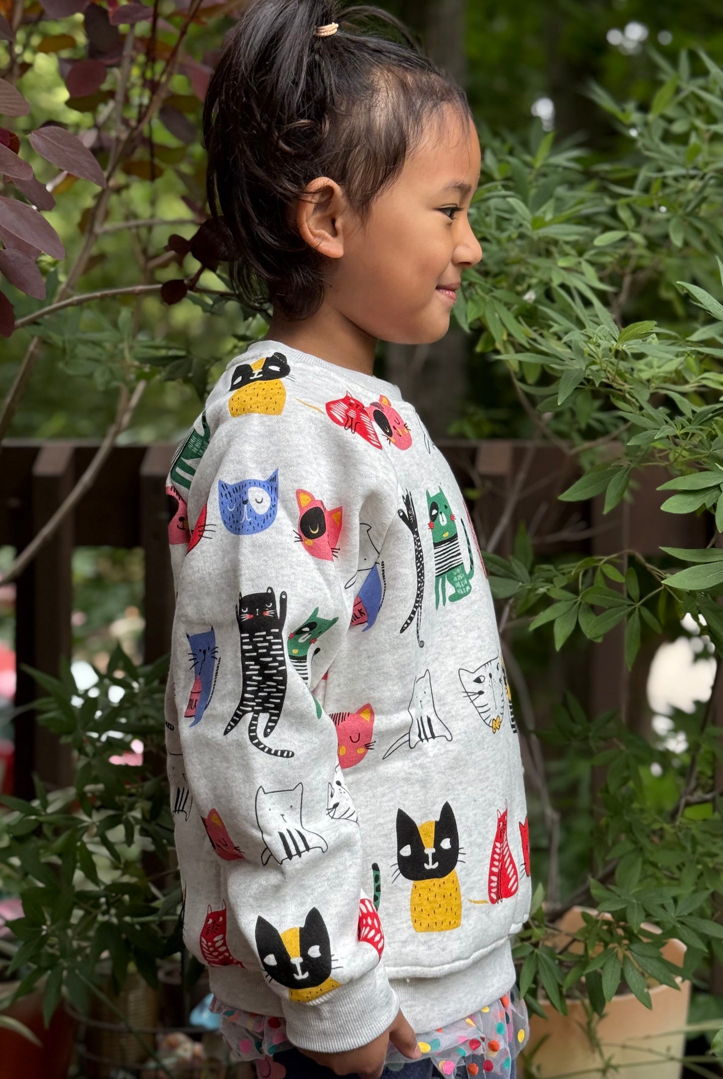 Colorful Cats Sweatshirt - Kids