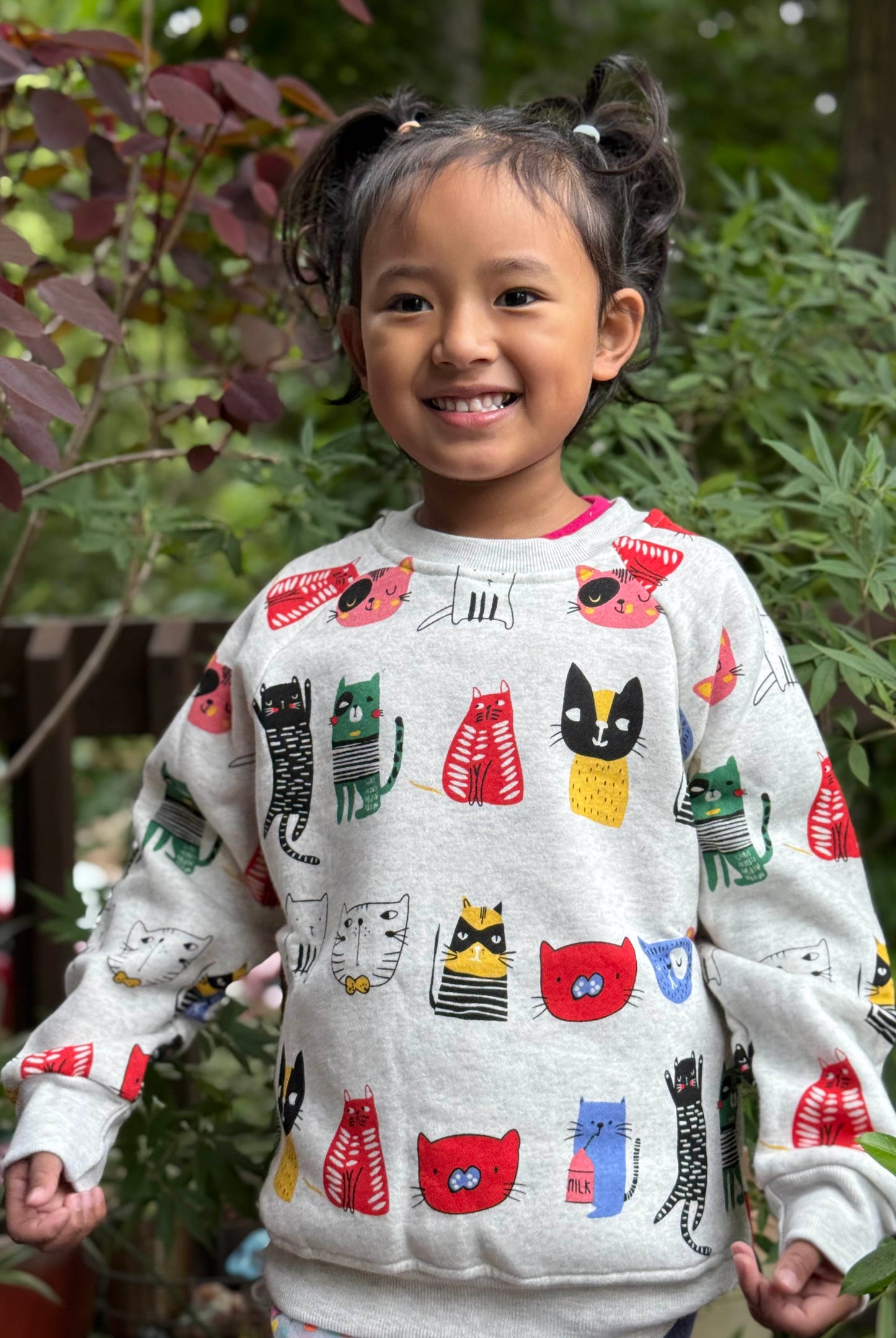 Colorful Cats Sweatshirt - Kids