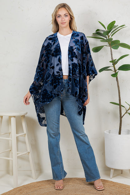 Bohemian Burnout Velvet Kimono
