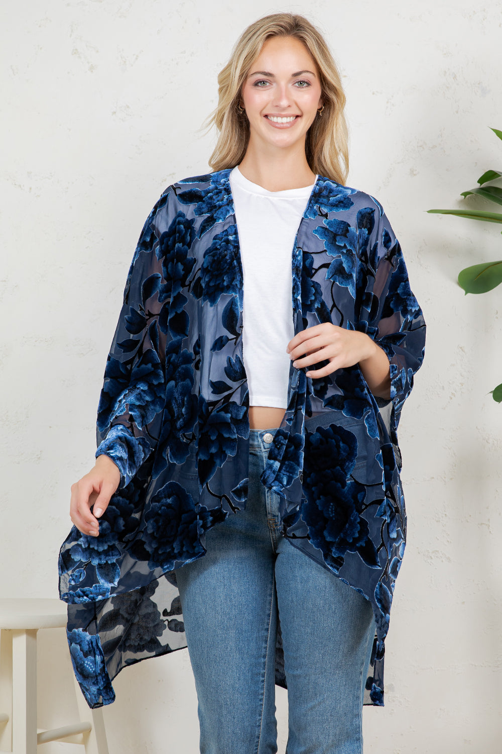 Bohemian Burnout Velvet Kimono