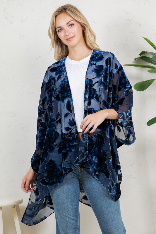 Bohemian Burnout Velvet Kimono