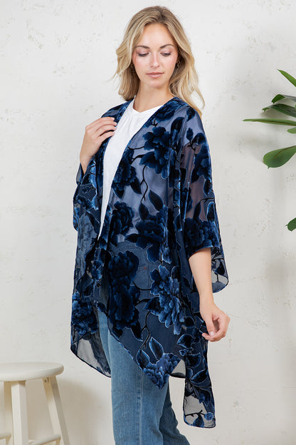 Bohemian Burnout Velvet Kimono