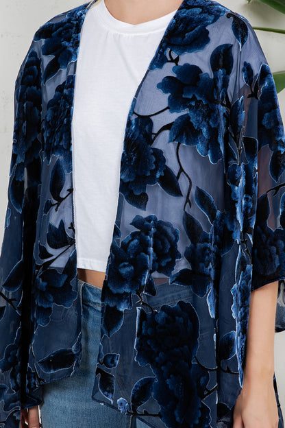 Bohemian Burnout Velvet Kimono