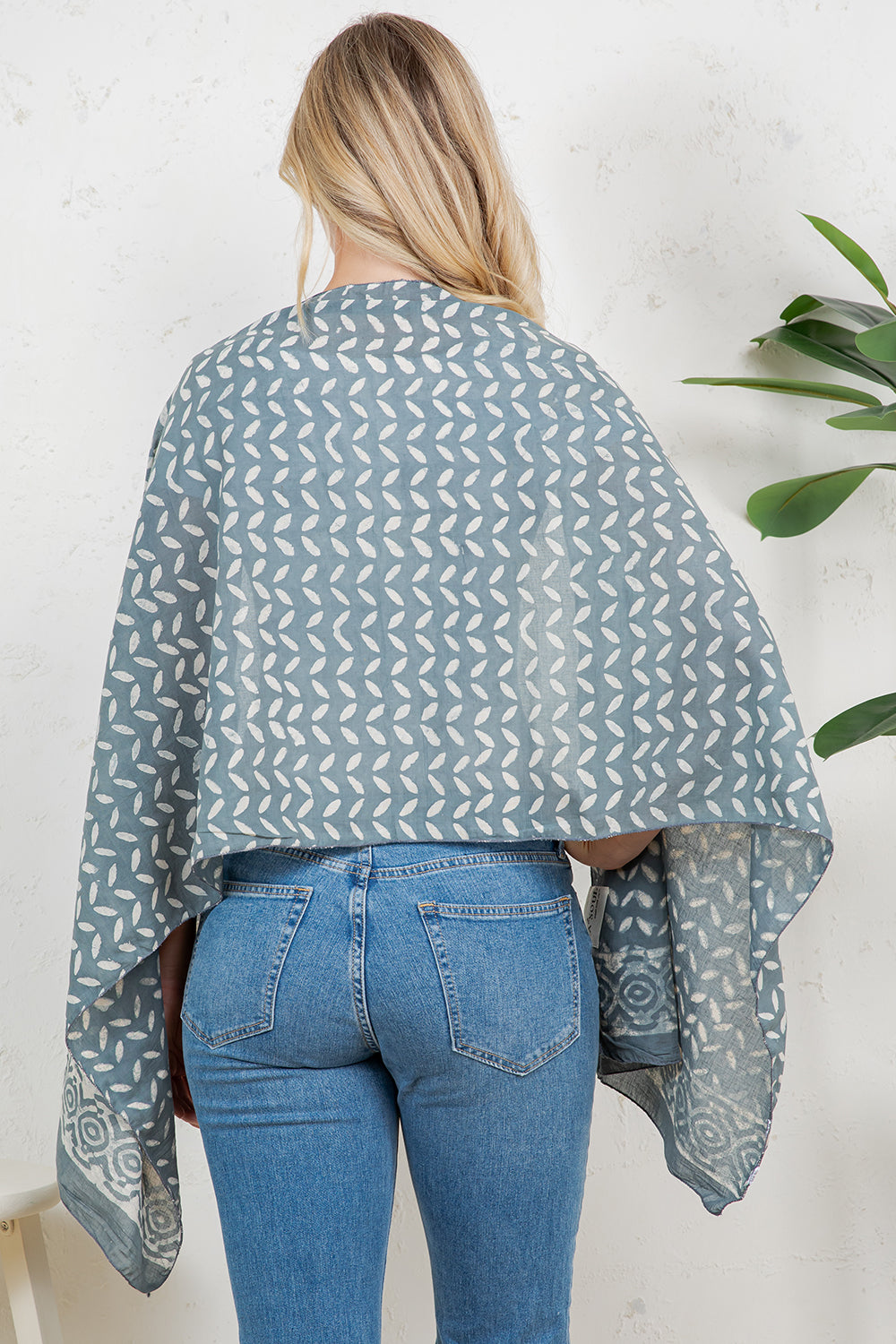 Hand Block Print Cotton Scarf