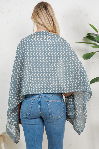 Hand Block Print Cotton Scarf