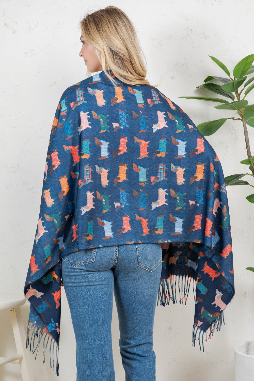 DOG PRINT SCARF