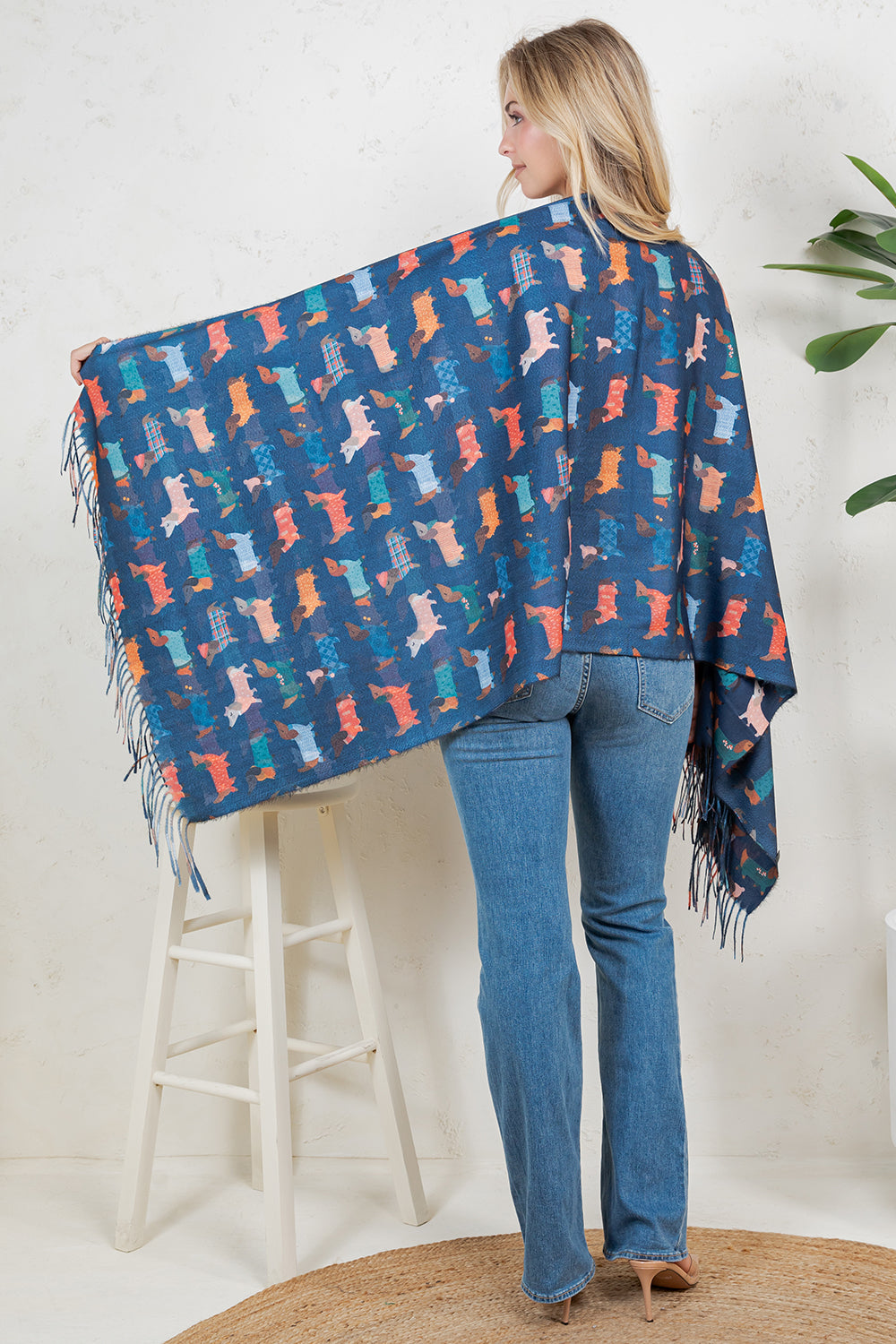 DOG PRINT SCARF