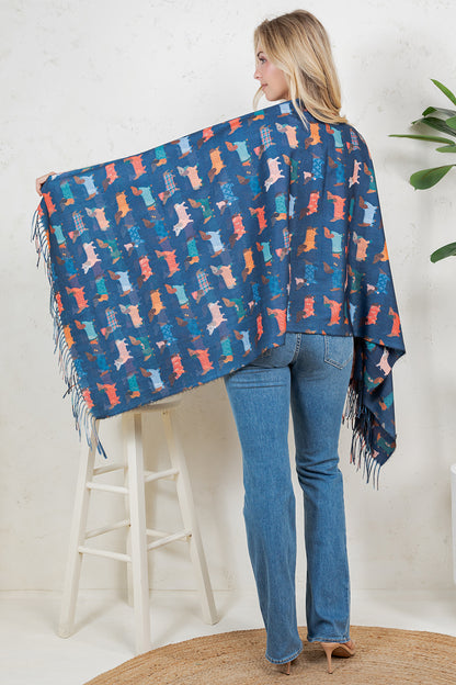 DOG PRINT SCARF